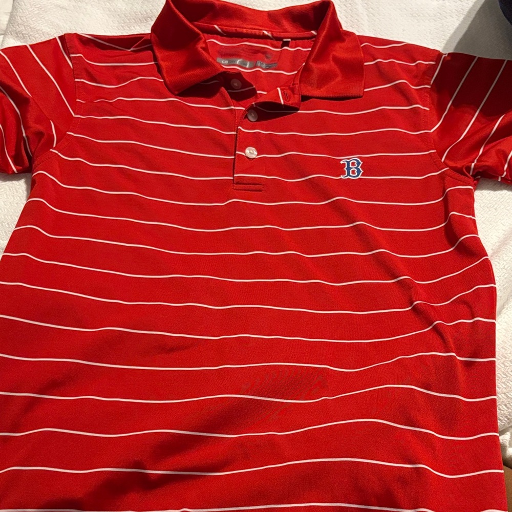 Red Striped Polo Shirt